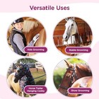 Horse Grooming Bag Hanging Tote With 8 Pockets - Lightweight Mesh Black