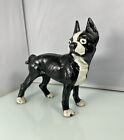Antique Vintage Cast Iron Boston Terrier French Bulldog Dog Sculpture Door Stop