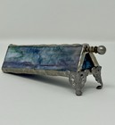  lot Of 2  Vtg 2001 Hunt Signed Stained Glass Kaleidoscope Iridescent Glass 5 9   