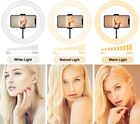 10 Inch Tri-color Ring Light Kit Portable For Tiktok Makeup Live   Zoom Meetings