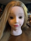 Female Hair Mannequin Training Head  Long Blonde Hair  Plastic