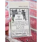 1914 Sebastian Lathe Co - Original Antique Vtg Print Ad