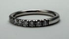 14k White Gold And Diamond Wedding Band