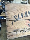 Antique San Antonio Drug Co Sananco Wood Shipping Crate - Texas Druggist