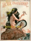 5x7 Mermaid With Shoe Vintage 1925 La Vie Parisienne Art Print