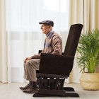 Costway Glider And Ottoman Cushion Set Wooden Baby Nursery Rocking Chair Brown