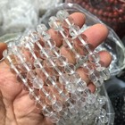 10pcs Wholesale Natural White Clear Crystal Quartz  Beads Bracelet 7 8mm-8mm