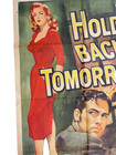 Hold Back Tomorrow- 1955 -original One Sheet - Crime  Noir   Sexy Cleo Moore  