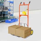 Adjustable Material Lift Stacker  Hand-crank Winch Material Lift Pallet Truck