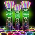 300 Glow Sticks Bulk Party Pack  8  Halloween Glow Bracelets And Necklaces