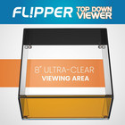Flipper Ultra Clear Aquarium Top Down Underwater Viewer With Removable Orange Fi