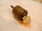 Vtg  Rare Eagle Round Brass Lock Padlock Matching Key