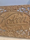 Vintage Antique Koken Barber Chair Parts Cast Iron Foot Rest   16 Inches   Nice 