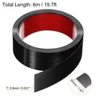 19 7ft X 1 97  Wall Trim Self Adhesive Stainless Steel Brushed Finish Trim Black