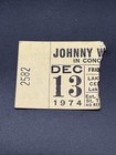 1974 Johnny Winter Dec 13 1974 Concert Ticket Stub