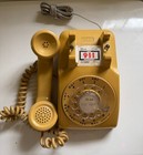 Vintage Bell Systems Western Electric Rotary Dial Telephone 1970s Almond 500dm