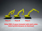 N Scale  1 160  Excavator  select Pose A  B Or C  - Unpainted  Not A Toy 