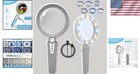 45x Magnifying Glass W  Light  4 6 Inch 1200mah Usb Rechargeable For Low Vision