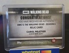 Carol Peletier 2017 Topps Amc Walking Dead Season 6 Screen Worn Jacket Relic Sp