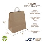Brown Kraft Cargo Bag 14x9x16h - Twisted Handles - Eco-friendly - Rosa