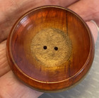 Art Deco Bakelite Wood Vintage Button Lot 3 Laminated Painted Bullseye 1-3 8 