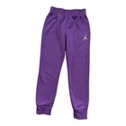 Nike Jordan Kids Brooklyn Fleece Sweatpant Joggers Purple Size Large 6-7 Taper