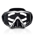 Adult Pano 3 Window Scuba Diving Mask  Tempered Glass Snorkel Mask Anti-fog Swim