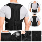 Adjustable Posture Corrector Low Back Support Shoulder Brace Belt For Men Women