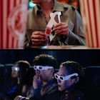 10x Universal Anaglyph Cardboard Paper Red Blue Cyan 3d Glasses For Movie Cinema