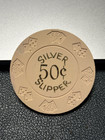  nice   50 Silver Slipper Casino Chip Poker Chip Las Vegas Nevada Token