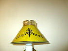 Vintage Collectible Tole Metal Mustard Yellow Wall Pin Up Sconce Lamp Light