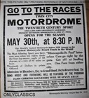 1914 Twin City Mn Motordrome Motorcycle Racing High Bank Boardtrack 12x14 Poster