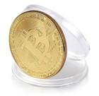 Gold silver Plated Bitcoin Metal Coin