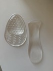 Clear Gel Cushioned Heel Cups   Cushions  Size S  3 4 Length Pain Relief