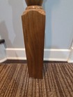 Vintage Wood Newel Post Stair Baluster 48  Tall 3 75  Base Solid Oak