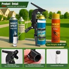 Newfly Spray Can Extension Pole Adaptor  Adjustable Sprayer Bracket Black 