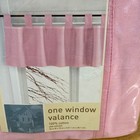 Casual Home Target Window Valance 54x15 Pink Sailcloth Tab Top 100  Cotton New