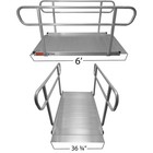 Titan Ramps 6  Wheelchair Entry Ramp With Handrails     850 Lb  Capacity