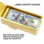 Golden Money Shooter Toy - Handheld Cash Spray Gun Make It Rain Paper Play Toy