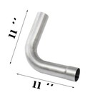 8pc 2 5  Inch Stainless Steel T304 Custom Mandrel Exhaust Pipe Straight Bend Kit