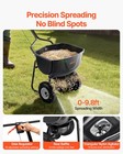 Vevor Walk Behind Push Broadcast Spreader 60lbs Capacity 0-9 8ft Spreading Width