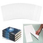 20 Pcs Clear Archival Book Jacket Covers 10  H X 21  L Dust Protection Sheets
