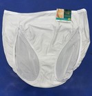 5 Pack Vanity Fair Illumination Hi-cut Brief Panty 13108 White Sz 5-6 7 8 9 10