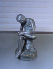 Early 19th C Roman Grand Tour Patinated Bronze Figure Sculpture The Spinario