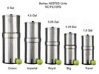5 Berkey Water Filter Systems Crown  Imperial  Royal  Big  Travel- No Filters
