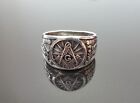 Masonic Ring Sterling Silver Master Mason Illuminati Masonic Symbols G Letter