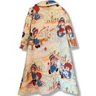 Vintage Raggedy Ann Handmade Quilted Childrens Night Robe Size 5 6