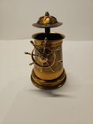 Vintage Nautical Brass Mechanical Ships Wheel Cigarette Dispenser