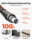 Vevor Garden Hose 100ft 5 8  Rubber Water Hose 3 4 fitting Heavy Duty   Non-kink