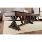 Playcraft Brazos River Weathered Black 12  Pro-style Shuffleboard Table